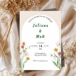 Plantilla de Invitación de Boda Moderna y Limpia 