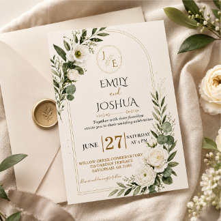 Plantilla de invitación de boda personalizable