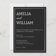 Plantilla de invitación de boda personalizada mini