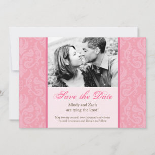 Plantilla de invitación de boda rosa