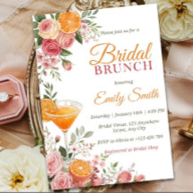 Plantilla de Invitación de Brunch de Boda con Citr