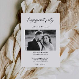 Plantilla de invitación de compromiso con foto min