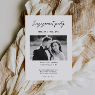 Plantilla de invitación de compromiso con foto min