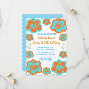 Plantilla de invitación de cumpleaños 55 55 digita