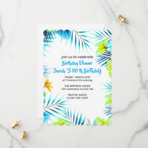 Plantilla de invitación de cumpleaños 60 cumpleaño