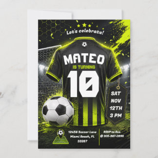 Plantilla de invitación de cumpleaños con camiseta