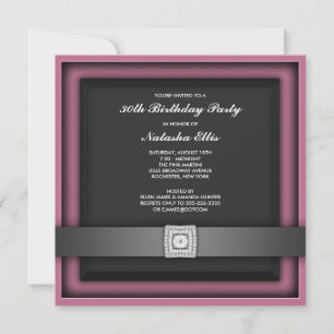 Plantilla de invitación de cumpleaños con cualquie