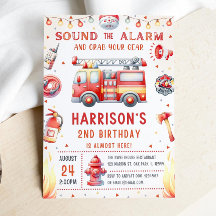 Plantilla de invitación de cumpleaños de camión de