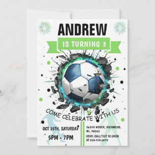 Plantilla de invitación de cumpleaños de fútbol im