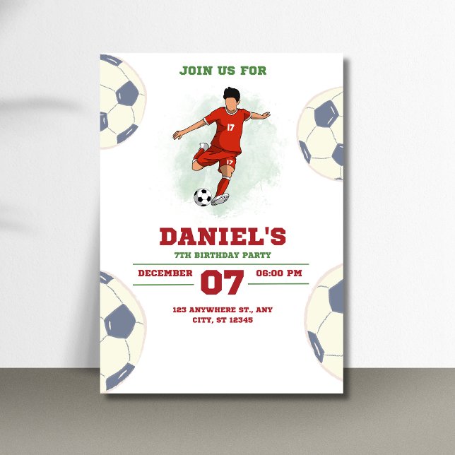 Plantilla de invitación de cumpleaños de fútbol pa (Subido por el creador)