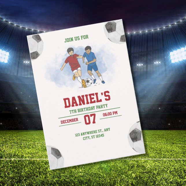Plantilla de invitación de cumpleaños de fútbol pa (Subido por el creador)