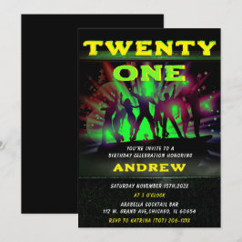 Plantilla de invitación de cumpleaños de Hip Hop