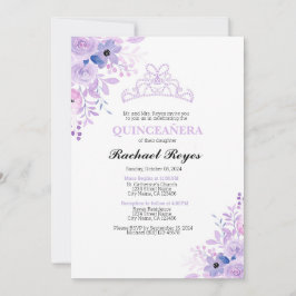 Plantilla de invitación de cumpleaños de Lavender 