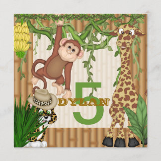 Plantilla de invitación de cumpleaños número 5 de