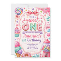 Plantilla de invitación de cumpleaños She's a Swee