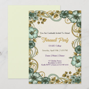 Plantilla de invitación de despedida