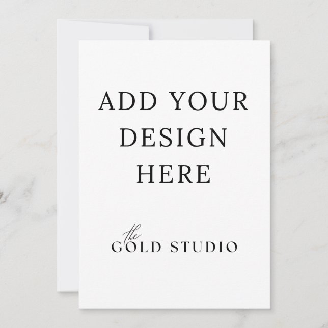 Plantilla de invitación de doble cara 5 x 7 retrat (Anverso)