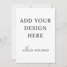 Plantilla de invitación de doble cara 5 x 7 retrat