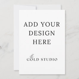 Plantilla de invitación de doble cara 5 x 7 retrat