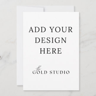 Plantilla de invitación de doble cara 5 x 7 retrat