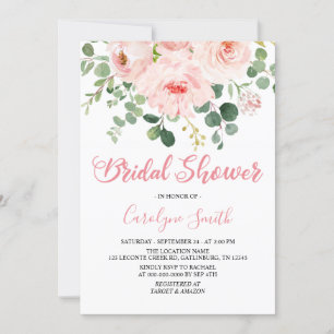Plantilla de invitación de ducha de novia floral r