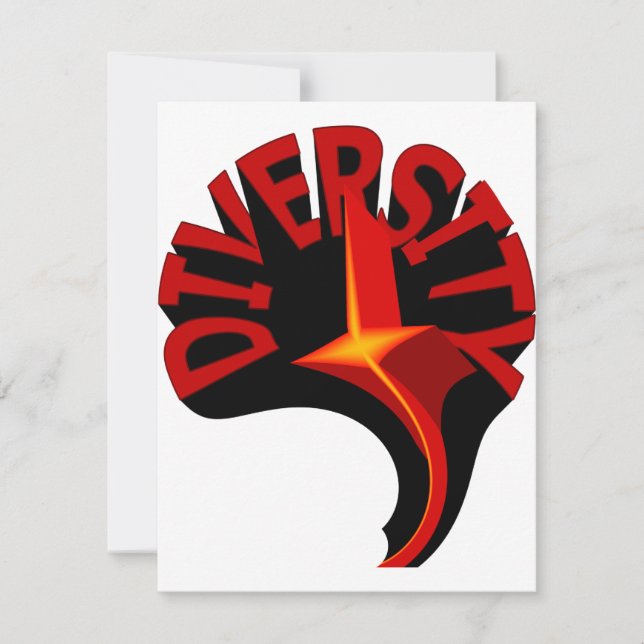 Plantilla de invitación de Estrella de Giro Divers (Anverso)