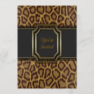 Plantilla de invitación de fiesta con estampado de