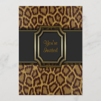 Plantilla de invitación de fiesta con estampado de