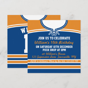 Plantilla de invitación de Fiesta con tema de Jers