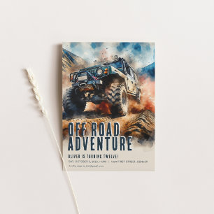 Plantilla de invitación de fiesta de Aventura por 