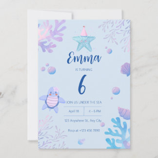 Plantilla de invitación de fiesta de cumpleaños de