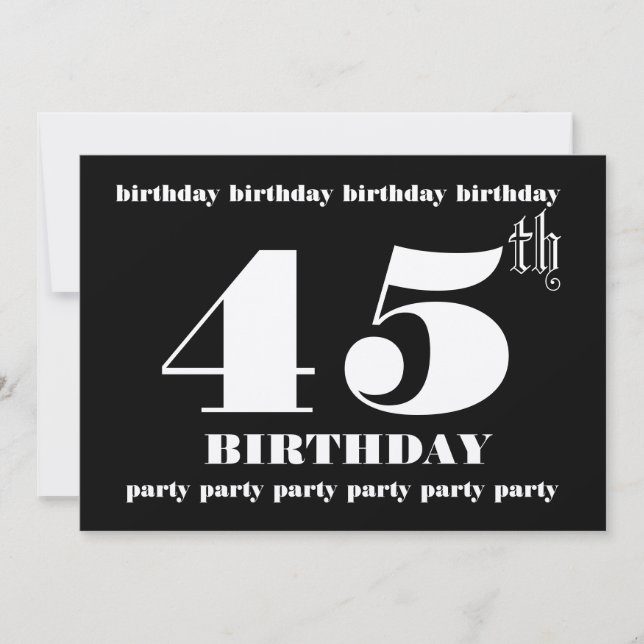 Plantilla de invitación de fiesta de cumpleaños nú (Anverso)