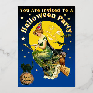 Plantilla de invitación de fiesta de Halloween de 