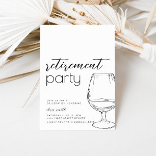 Plantilla de invitación de fiesta de jubilación co