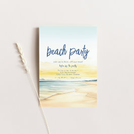 Plantilla de invitación de fiesta de playa