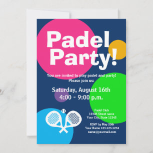 Plantilla de invitación de fiesta deportiva de ten