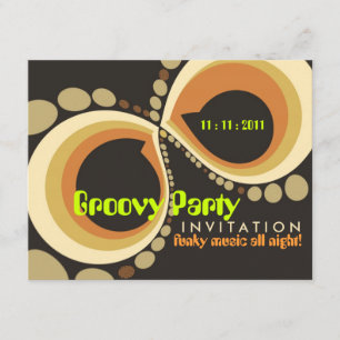 Plantilla de invitación de fiesta divertida Groovy