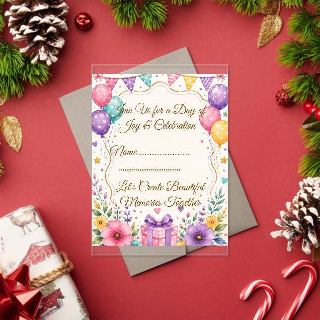 Plantilla de invitación de fiesta elegante (Insitu (Vacaciones))