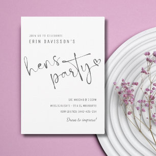 Plantilla de invitación de fiesta nocturna simple 