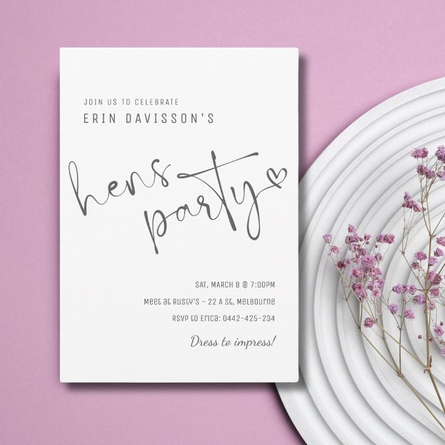 Plantilla de invitación de fiesta nocturna simple  (Subido por el creador)