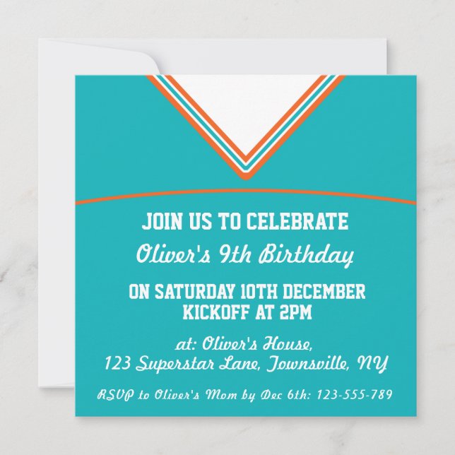 Plantilla de invitación de Fiesta temática de Jers (Anverso)