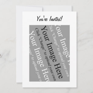 Plantilla de invitación de fotografía personalizad