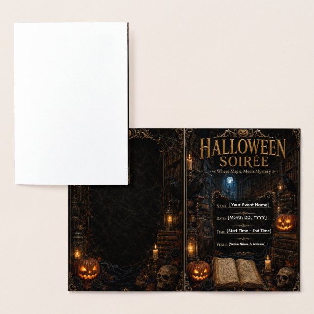 Plantilla de invitación de gala de Halloween | Gót (Demostración)