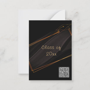 Plantilla de Invitación de Graduación con Código Q