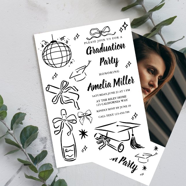 Plantilla de Invitación de Graduación de Secundari (Subido por el creador)