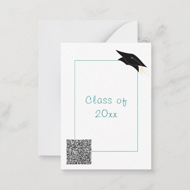 Plantilla de invitación de grupo de graduación de  (Reverso)