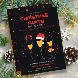 Plantilla de invitación de grupo de Navidades corp