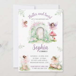 Plantilla de Invitación de Hada