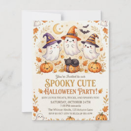 Plantilla de invitación de Halloween de Mansión Em