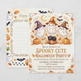 Plantilla de invitación de Halloween de Mansión Em